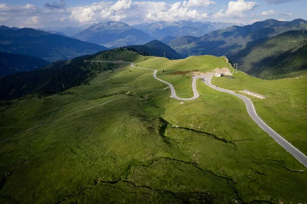 Híres Timmelsjoch High Alpine Road Osztrák Alpokban Nevezik Passo Rombo — Stock Fotó