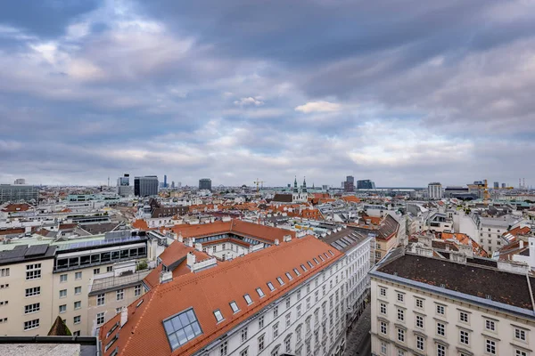 Vue Sur Ville Vienne Depuis Sommet Cathédrale Stephans Photographie Voyage — Photo