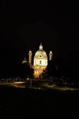 Viyana 'daki ünlü Karl Chruch - seyahat fotoğrafçılığı
