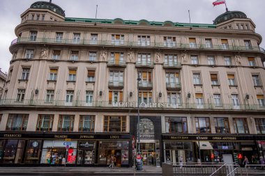 Viyana şehir merkezindeki Bristol Oteli - Viyana, AUSTRIA - 1 Ağustos 2021