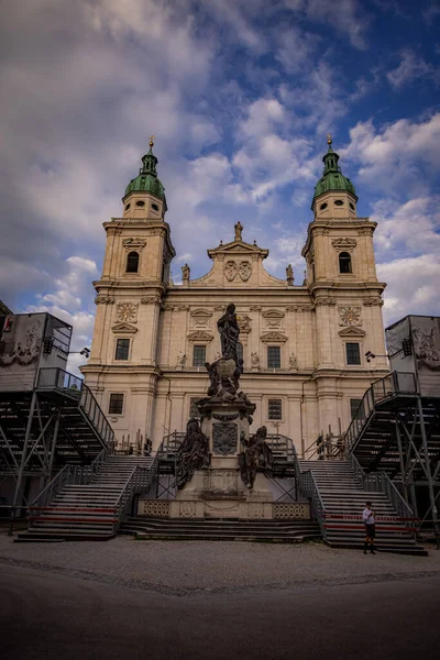 Catedral Salzburgo Cidade Velha Salzburg Áustria Agosto 2021 — Fotografia de Stock