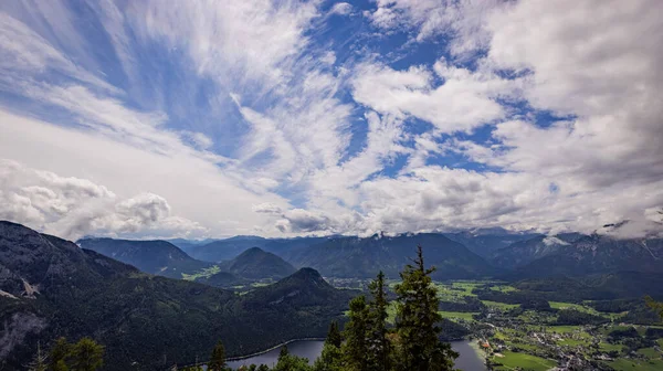 Fir Trees Mountains Austrian Alps Travel Photography — Stock Photo, Image