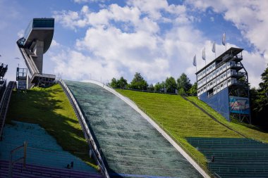 Innsbruck 'ta Ünlü Olimpiyat Kayak Atlayışı - INNSBRUCK, AUSTRIA - 29 Temmuz 2021