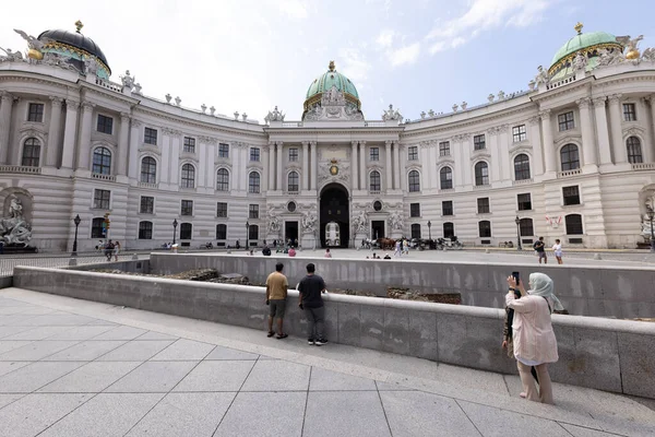 维也纳霍夫堡皇家宫殿 该市最著名的地标 澳大利亚维也纳 2021年8月1日 — 图库照片