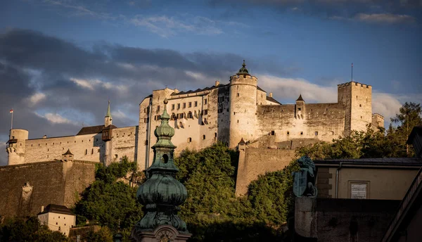 Fortaleza Salzburgo Áustria Chamado Hohensalzburg Viagens Fotografia — Fotografia de Stock