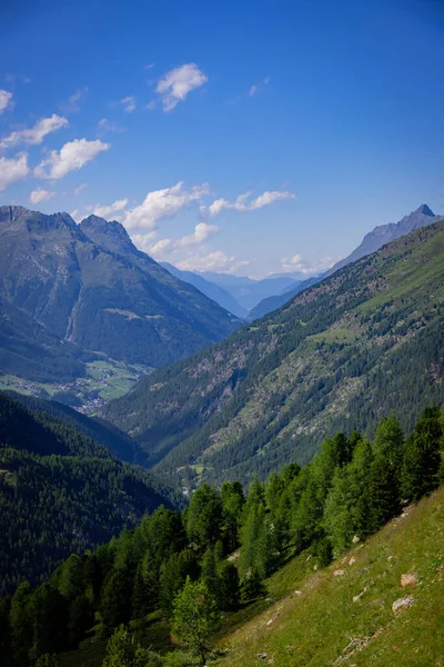 Чудовий Панорамний Краєвид Гори Австрійських Альпах — стокове фото