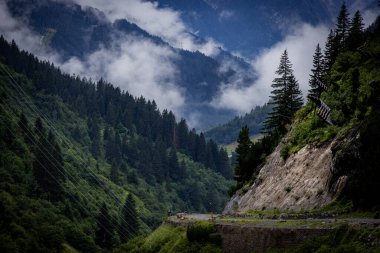 Avusturya 'da şaşırtıcı manzara ve tipik manzara - Avusturya Alpleri - seyahat fotoğrafçılığı