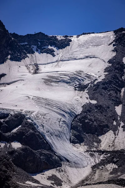 Ledovec Kaunertal Rakouských Alpách Cestovní Fotografie — Stock fotografie
