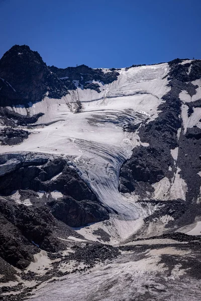 Ledovec Kaunertal Rakouských Alpách Cestovní Fotografie — Stock fotografie