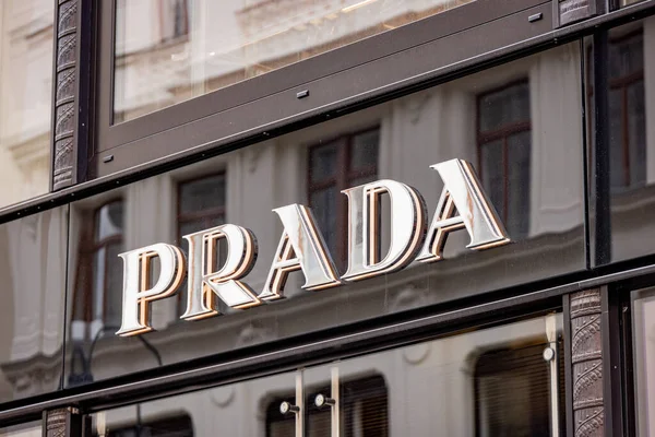 Loja Exclusiva Prada Viena Vienna Áustria Agosto 2021 — Fotografia de Stock