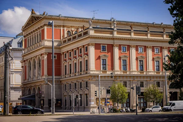 Vídeňský Koncertní Sál Názvem Musikverein Centru Města Vídeň Rakousko Srpna — Stock fotografie