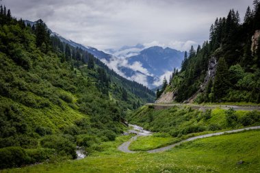 Avusturya 'da şaşırtıcı manzara ve tipik manzara - Avusturya Alpleri - seyahat fotoğrafçılığı