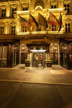 Viyana 'da Seçkin Otel Sacher - Vienna, AUSTRIA - 1 Ağustos 2021