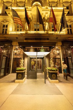 Viyana 'da Seçkin Otel Sacher - Vienna, AUSTRIA - 1 Ağustos 2021