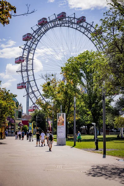 Prater Entertainment Park Bécs Városában Bécs Ausztria August 2021 — Stock Fotó