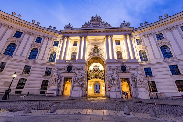 Wien Hofburg Palatset Mest Kända Landmärke Staden Vienna Österrike Augusti — Stockfoto