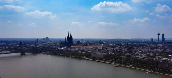 Річка Рейн Місті Кельн Угор Cologne Germany Червня 2021 Року — стокове фото