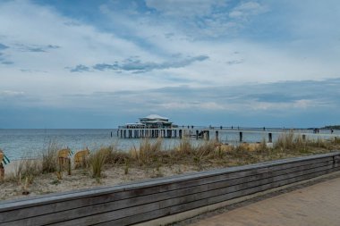 Baltık Denizi Timmendorf Sahili - LUBECK, Almanya - 10 Mayıs 2021