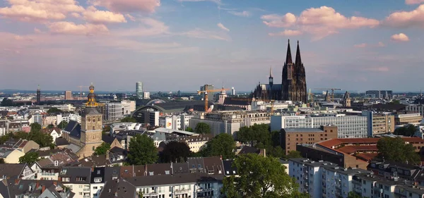 Över Hustaken Köln Tyskland Cologne Tyskland Juni 2021 — Stockfoto