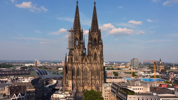 Kathedraal Van Keulen Iconische Kerk Het Centrum Van Stad Reizen — Stockfoto