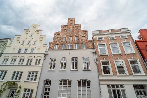 Historické Budovy Centru Města Lubeck Unseco Světové Dědictví Lubeck Německo — Stock fotografie