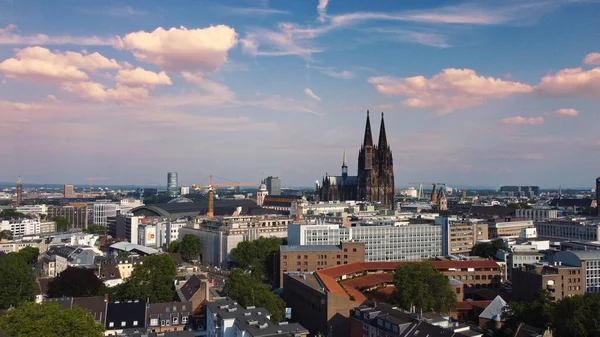Над Дахами Кельнської Німеччини Cologne Germany Червня 2021 Року — стокове фото