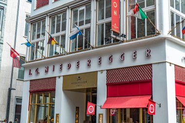 Lubeck Almanya 'sından ünlü badem ezmesi - LUBECK, Almanya - 10 Mayıs 2021