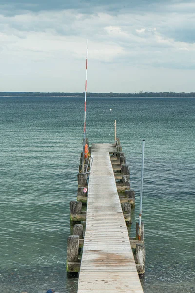 Pier Baltic Sea Travemunde Germany Lubeck Germany May 2021 — Stock Photo, Image