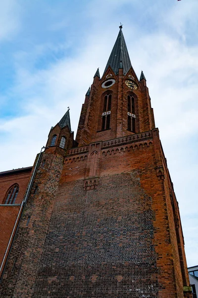 Iglesia Histórica Ciudad Buxtehude Norte Alemania Hermoso Centro Ciudad Buxtehude — Foto de Stock