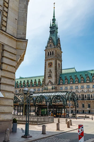 Rathaus Hamburg Hamburg Deutschland Mai 2021 — Stockfoto