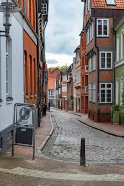 Stadyumun Tarihi Şehir Merkezi - STADE, GERMANY - 10 Mayıs 2021