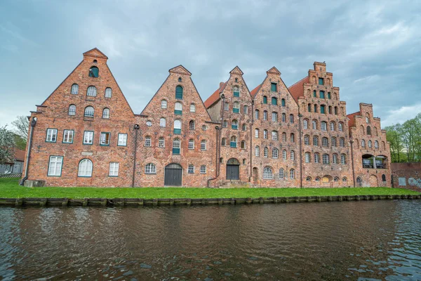 Zabytkowe Budynki Centrum Lubeki Światowego Dziedzictwa Unesco Lubeck Niemcy Maj — Zdjęcie stockowe