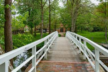 Stadyum Almanya 'daki Güzel Park - STADE, ALMANY - 10 Mayıs 2021