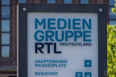 RTL Group Germany Headquarter in Cologne - COLOGNE, GERMANY - JUNE 25, 2021 clipart