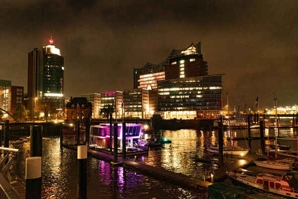 Pohled Moderní Čtvrti Harbour City Hamburku Přístavu Hamburg Německo Května — Stock fotografie