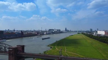 Köln Almanya 'daki WDR radyo ve yayın istasyonu - hava fotoğrafçılığı