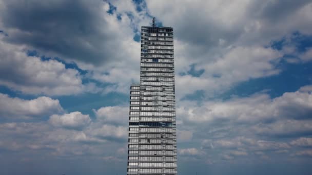 Nowoczesna Wieża Biurowa Mediaparku Kolonia Kologia Niemcy Czerwca 2021 — Wideo stockowe