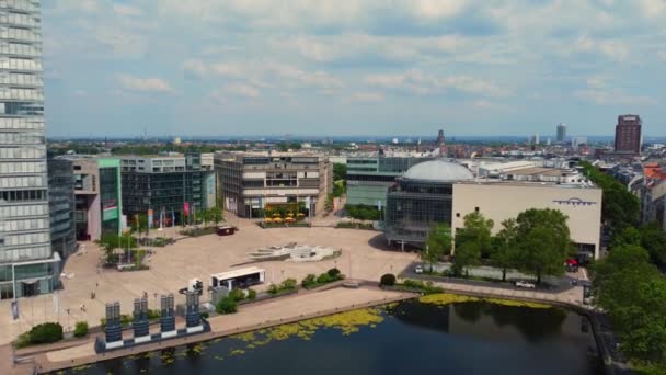 Media Park Ciudad Colonia Desde Arriba Cologne Alemania Junio 2021 — Vídeos de Stock