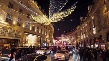 Londra 'da Harika Noel Zamanı - Xmas Alışverişi için mükemmel - Londra, BİRLİK KINGDOM - 21 ARALIK 2024