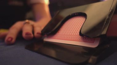 Siyah jack casino oyunu - kart kızak - şaşırtıcı görünümü kapatın