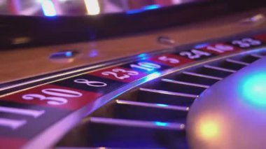 Makro görünümü bir rulet tekerleği bir casino - cool perspektif