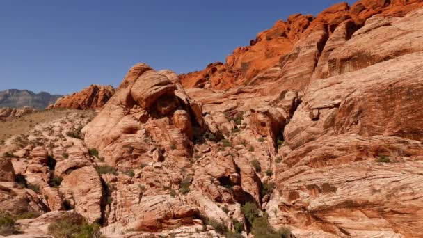 赤い岩の峡谷、ネバダ . — ストック動画