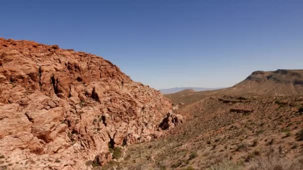 Cânion de rocha vermelha, nevada . — Vídeo de Stock