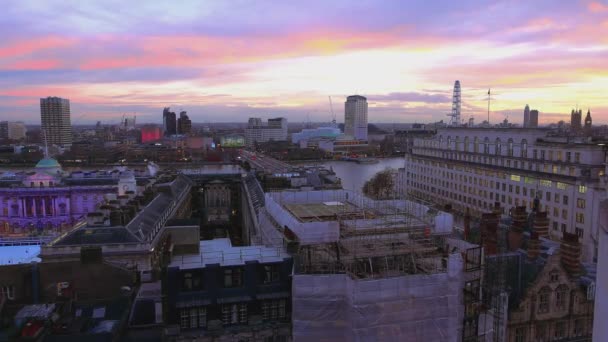 Hermoso cielo sobre Londres — Vídeos de Stock