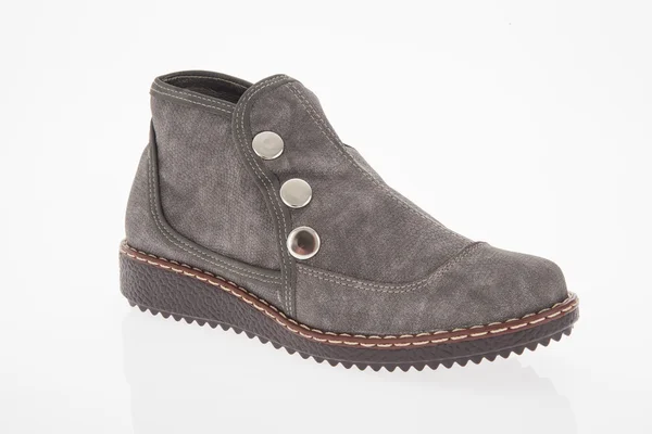 Cipő bőr boot gray-a férfiak — Stock Fotó