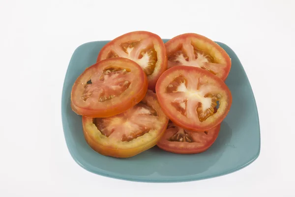 Нарізаний стиглих помідорів — стокове фото