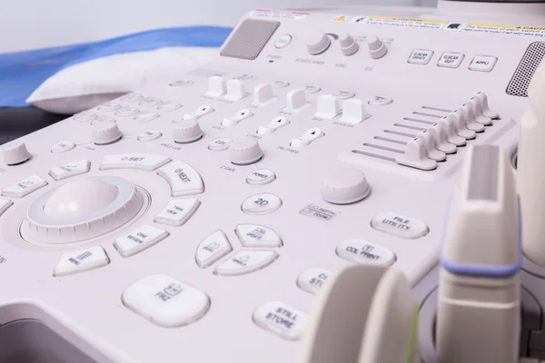 tıbbi ekipman arka planı, yakın çekim ultrason makinesi.
