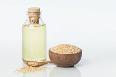 Sesamum indicum - Yenilebilir Organik Beyaz Susam Tohumu Yağı.