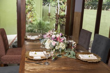 Etkinlik ya da düğün resepsiyonu için dekorasyon.