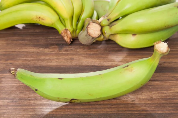 有机绿色香蕉 穆萨巴尔比西纳水果 — 图库照片